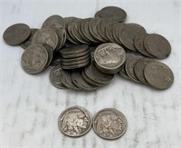 52 buffalo nickels 1936-37