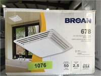 Broan 50CFM ventilation fan with light