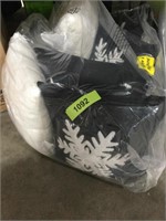Bag of holiday decorative pillows