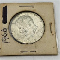 1966 Kennedy Half Silver clad