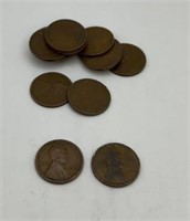 (15) 1913-15 Wheat Pennies