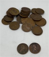 (31) 1917 wheat Pennies (3) 17s