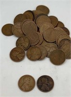 (42) 1928-29 wheat Pennies