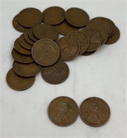 (25) 1930’s wheat pennies