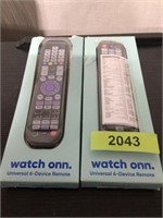 2 Watch onn universal 6-divide remotes