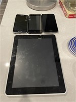 1 Tablet and 3 Smart Phones