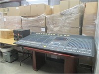 Mixing board and speakers