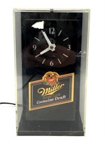 Miller High Lite Clock Light (plastic) 5.5” x 4”