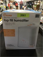 Crane top fill humidifier