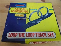 Vintage slot car loop track set, appears complete