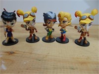 5 mini DC action figures