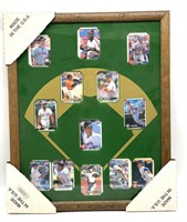 Framed Baseball Cards 17.5" x 21.5"