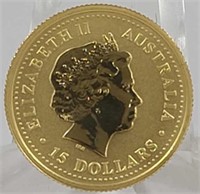 2003 Australia 1/10 Oz. Fine Gold Kangaroo Coin