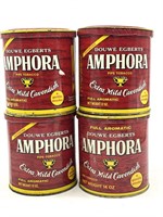 (4) Amphora Tobacco Tins 5.5”