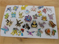 Sheet of Pokemon pins