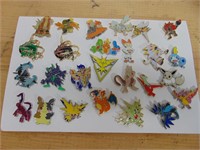 Sheet of Pokemon pins