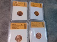 2009 P & D Graded Lincoln cents