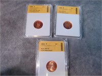 2004 Graded Lincoln cents