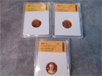 2003 Graded Lincoln cents