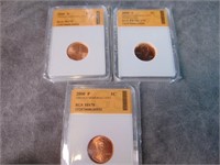 2000 Graded Lincoln cents