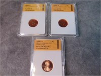 1998 Graded Lincoln cents