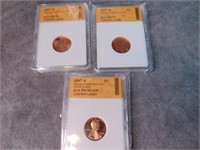 1997 Graded Lincoln cents