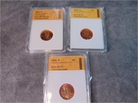 1996 Graded Lincoln cents