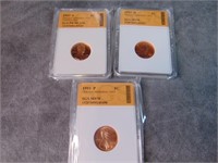 1993 Graded Lincoln Cents