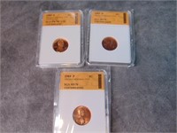 1989 Graded Lincoln cents