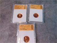 1988 Graded Lincoln cents