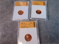 1987 Graded Lincoln Cents