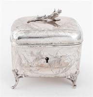 Austro Hungarian Silver Table Casket / Etrog Box