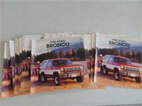1985 Ford Bronco Sales brochures