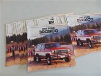 1985 Ford Bronco sales brochures