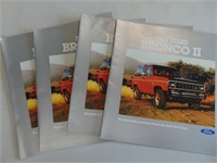 1984 Ford Bronco sales brochures