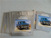 1984 Ford Ranger sales brochures