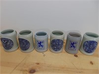 6 beer mugs
