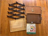 Trays, Cutting Board, and Hanger