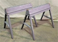 2)Metal Folding Sawhorse Set