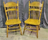 3)Wood Dining Room Chairs