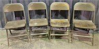 Set of 4~Lyons Metal Folding Chairs