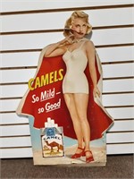 Camels Cigarette Cardboard Stand Up 1950