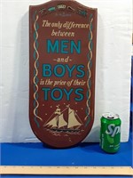 Men & Boys Toys Wood Sign