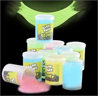 Kicko Glow in The Dark Slime - 12 Pack Assorted