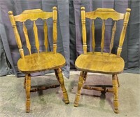 2)Wood Chairs