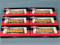 (6) Inter Mountain Box cars In Boxes