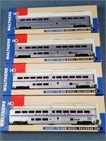 (4) Walthers Ready To Run Amtrak Cars In Boxes