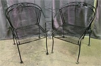 2) Metal Patio Chairs