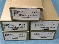 (5) Pullman Palace Cars In Boxes