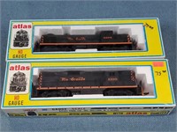 (2) Atlas HO Scale Locomotives In Boxes